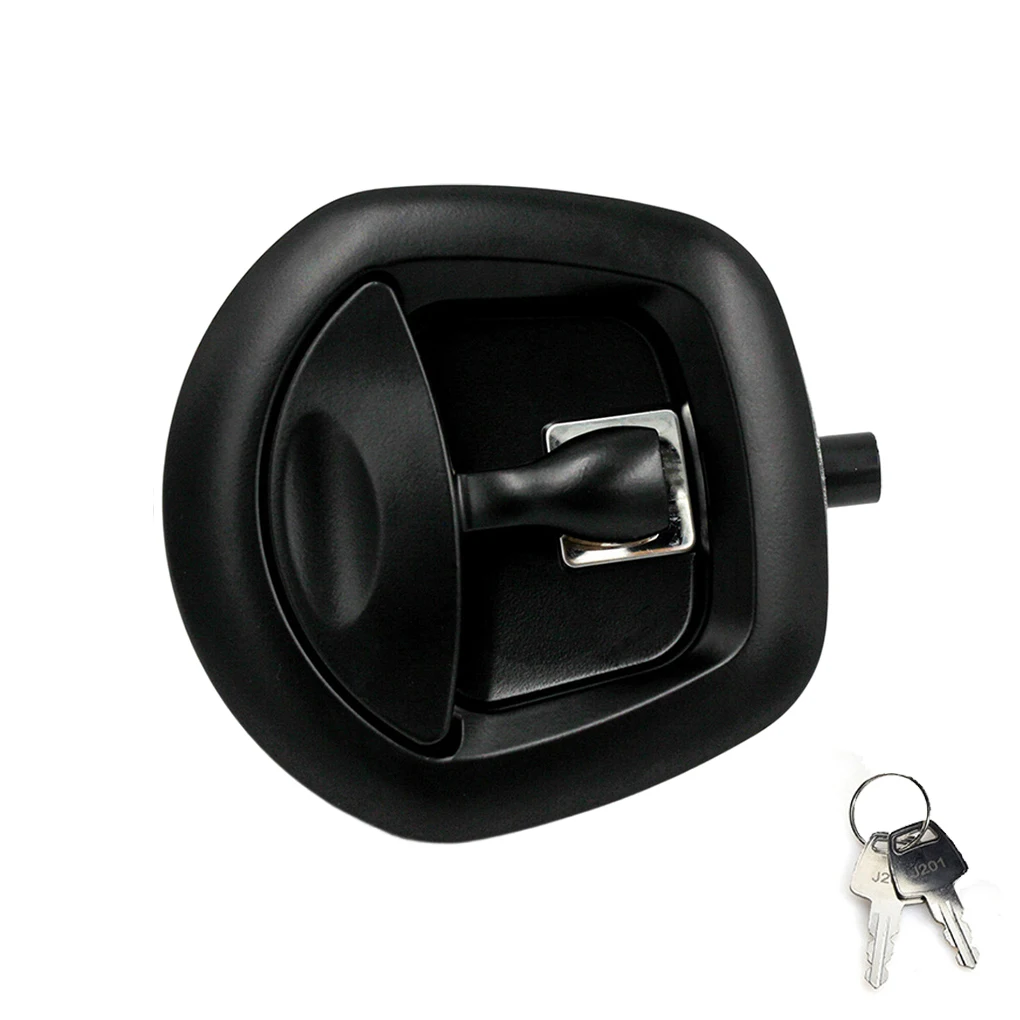 Sturdy And Reliable Whale Tail Lock For Trucks And Trailers Made Of High-quality Material Metal Lock T-style Lock Black&White