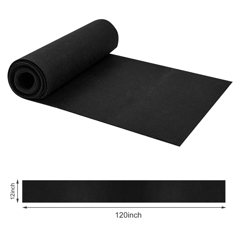 PORK-2Pcs 12X80 дюймов Тканевый вкладыш для цветов в рулоне Нетканый вкладыш из растительного фетра Рулон черных вкладышей Альтернативный вкладыш для кокоса