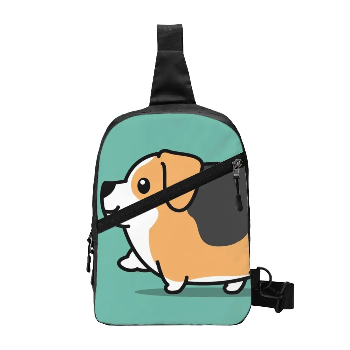 

Cute Beagle Chest Bag Men Sling Crossbody Backpack Chest Bag Travel Hiking Daypack Shoulder Bag