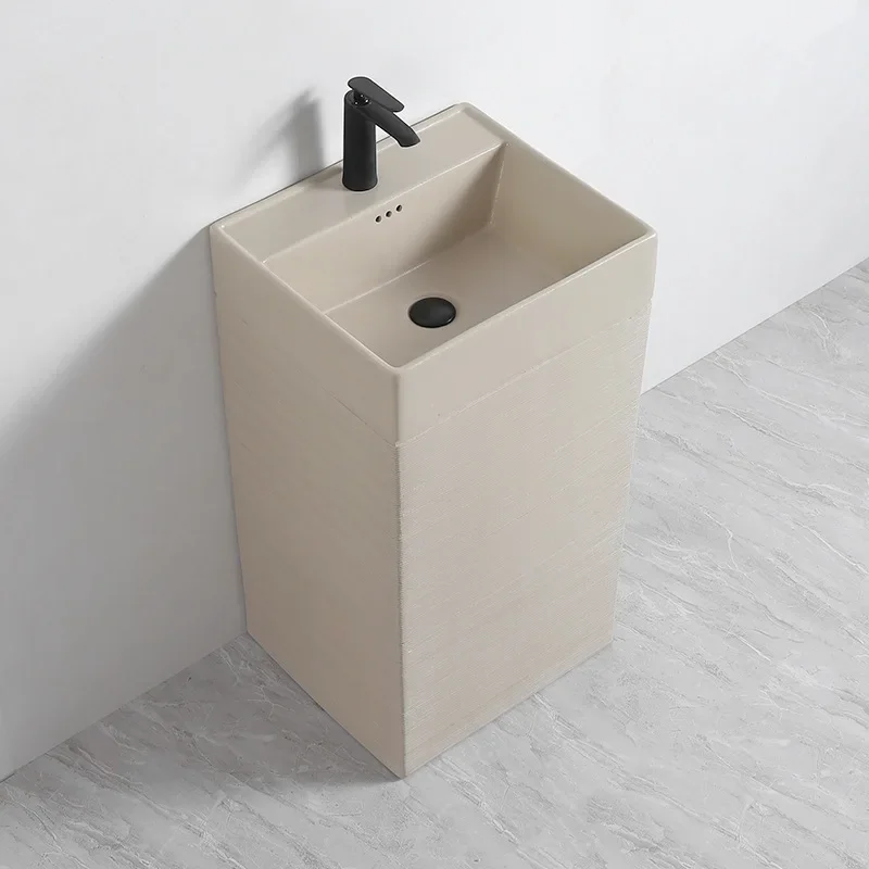 cx integrated column type washbasin retro ceramic washbasin bathroom washbasin balcony integrated type