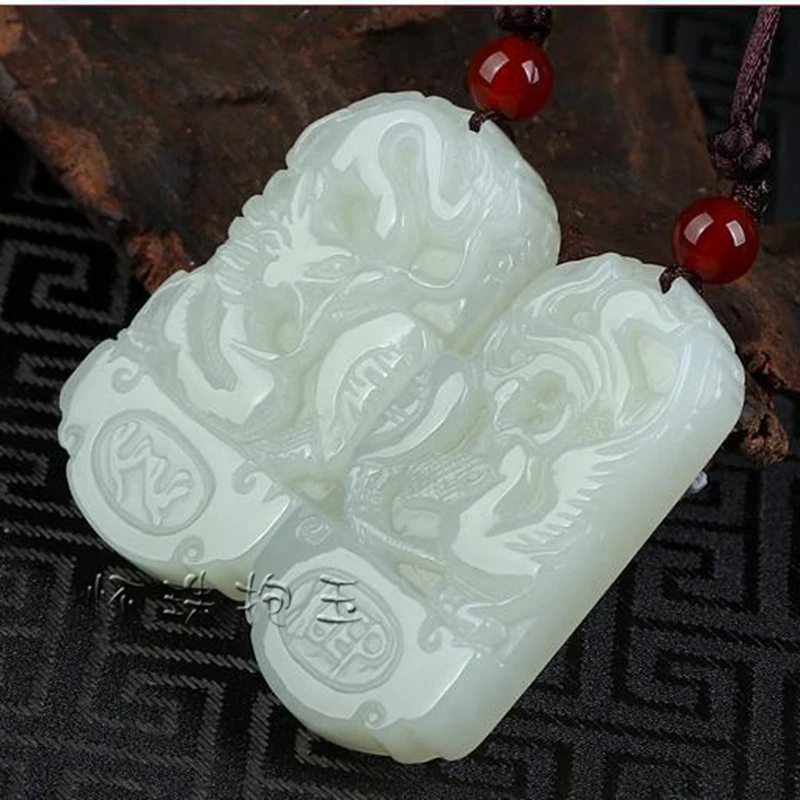 

pair , , Hetian white jade and pendant