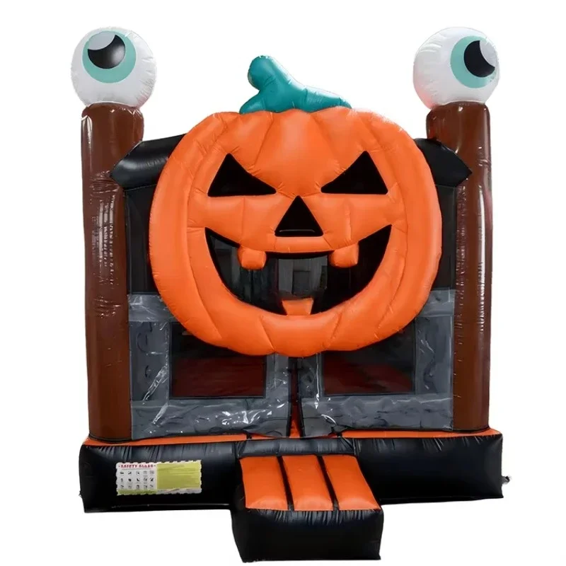 

Customized Halloween bounce house package with blower pumpkin bounce castle inflatable bouncer