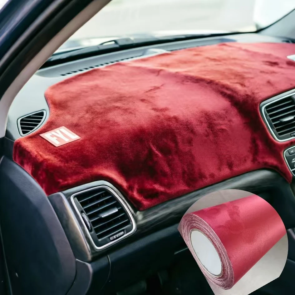 Car Interior Car Wrap Vinyl Body Decoration Velvet Fabric Suede Wrap Vinyl Film Sticker Self Adhesive Stickers