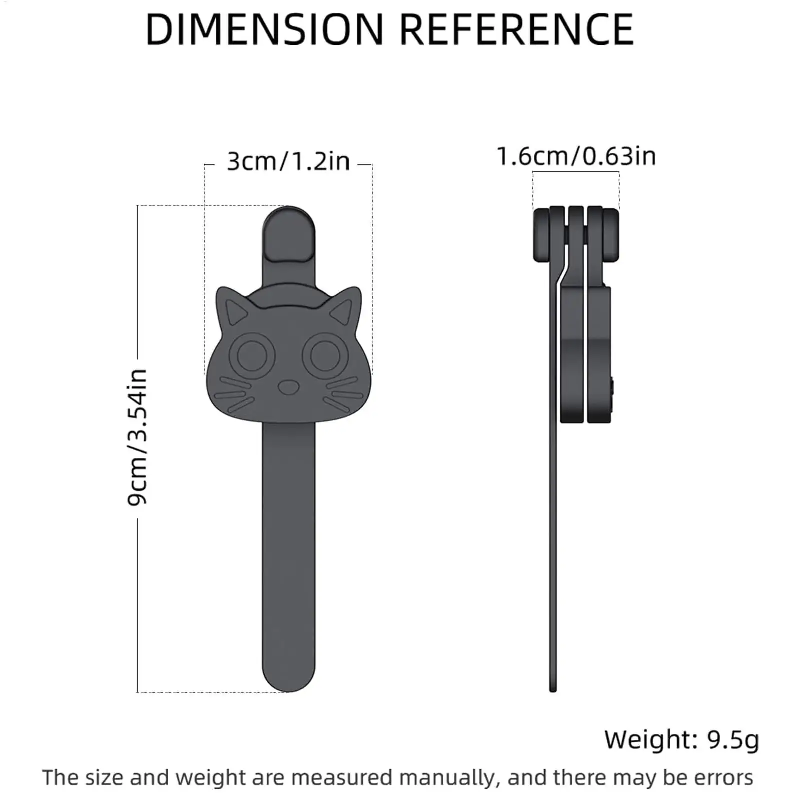 고양이 책갈피 자석 실리콘 홀더 도구 청소년을위한 동물 책갈피 교사 독서 애호가 소설 만화 요리책 문서
