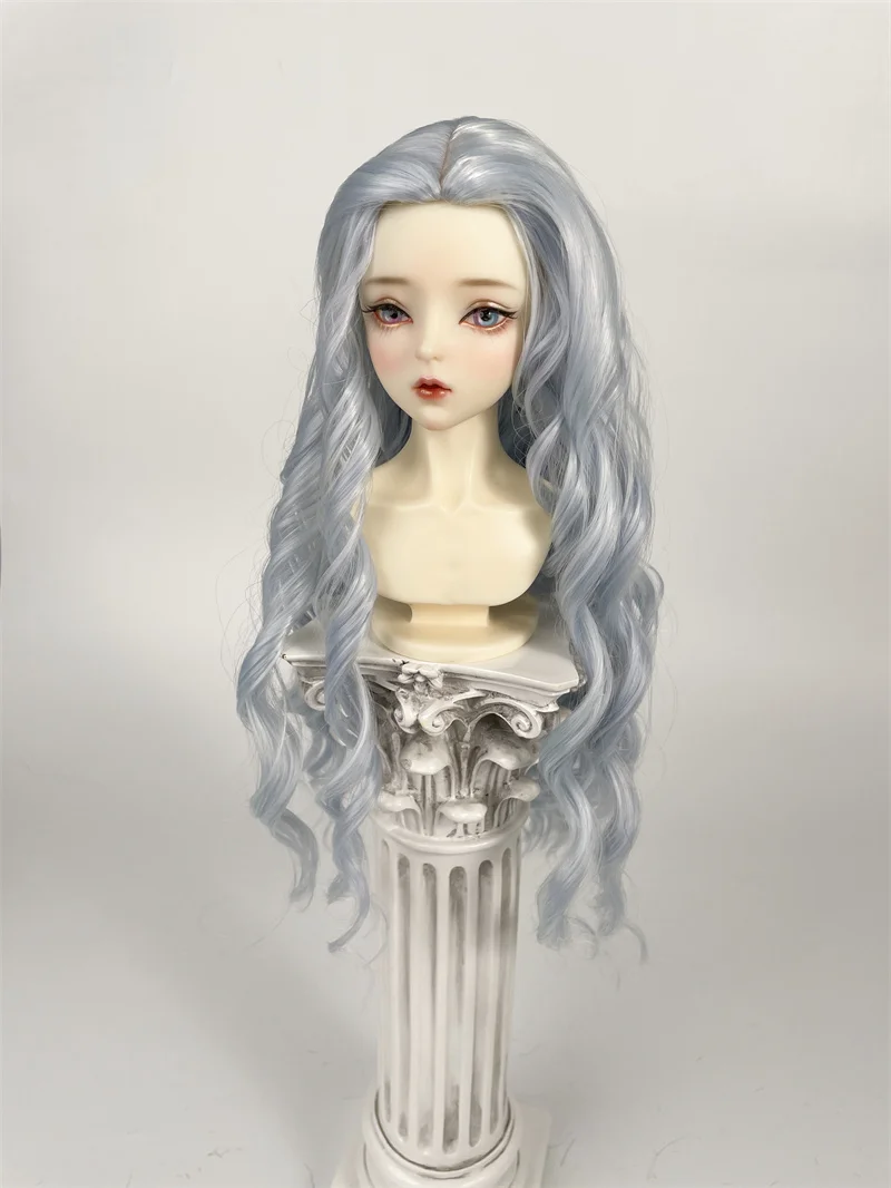 Sd/bjd Wig 1/3 1/4 1/6 High Temperature Silk Split Scalp Style Big Wave Various Colors In Stock