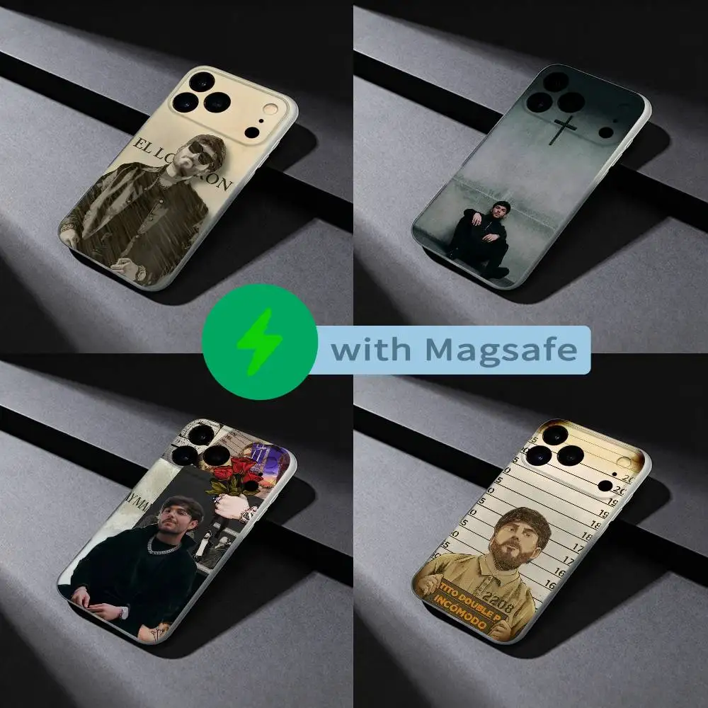 

T-Tito Double P intro Phone Case For iPhone 17,16,15,14,13,12,X,XS,Pro,Max,Plus,E,Air,Mini with Magsafe Magnetic Frosted Clear