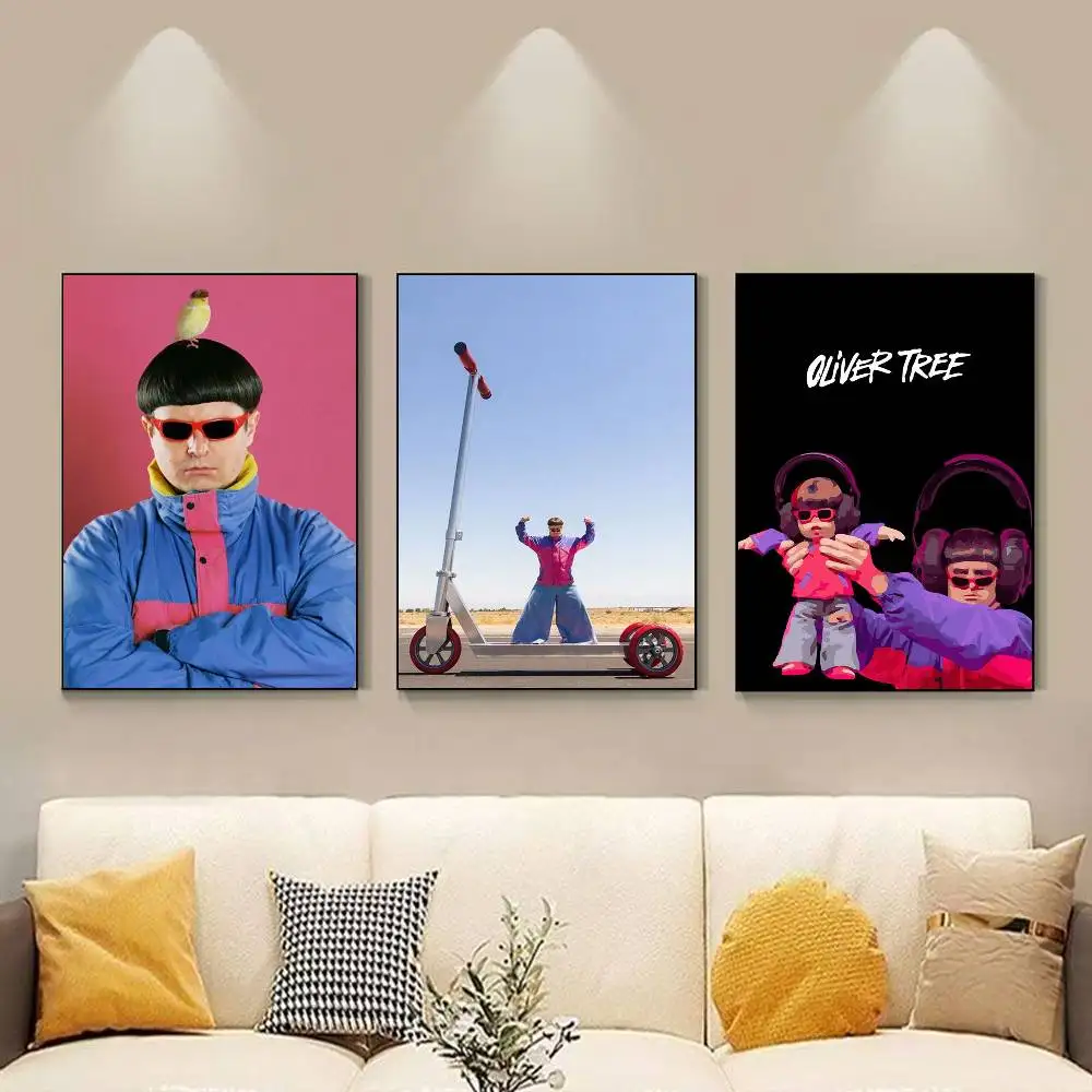 Singer O-Oliver T-Tree Life Goes On Poster Versatile HD Waterproof Wall Art Self-Adhesive Decor for Any Space Ideal Gift