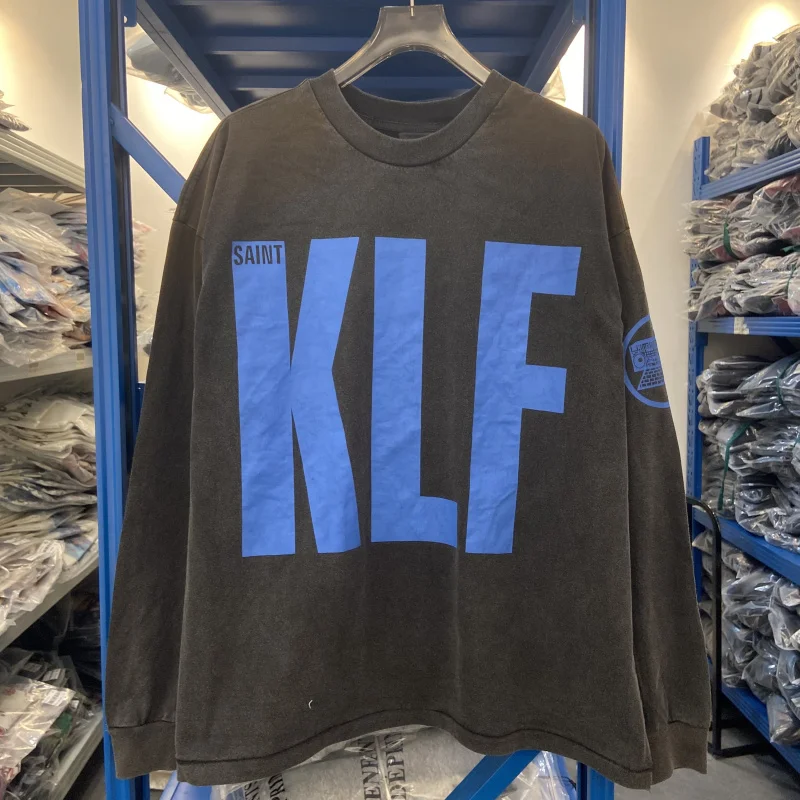 

Loose Fit Printed Long Sve T-irt Saint Mixxxxxx Klf Vintage High Street ex Base irt Casual Cotton Tee for Teens