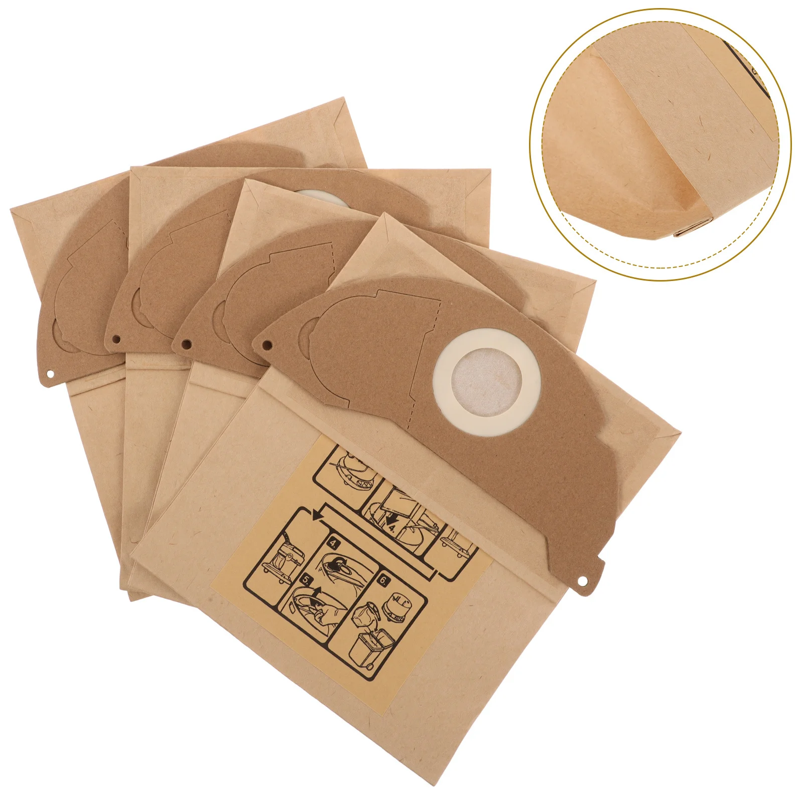 

4pcs Cleaner Bags Replacement Dust Collection Bags For Home Use Filtration Vacuum Bag Replace Vacuum Cleaner Parts Dust Bag