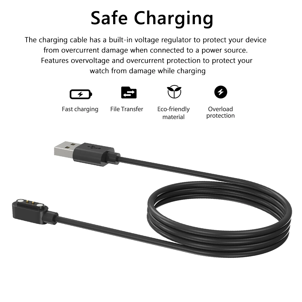Substituição carregador cabo relógio usb carregador magnético adaptador acessórios smartwatch fio de carregamento equipamentos para xiaomi mibro gs