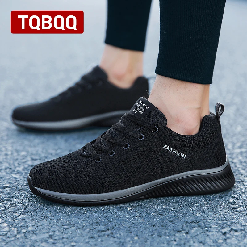 Men Running Shoes Breathable Light Comfortable Men's Casual Shoes Tenis Outdoor Slip On Walking Sneakers