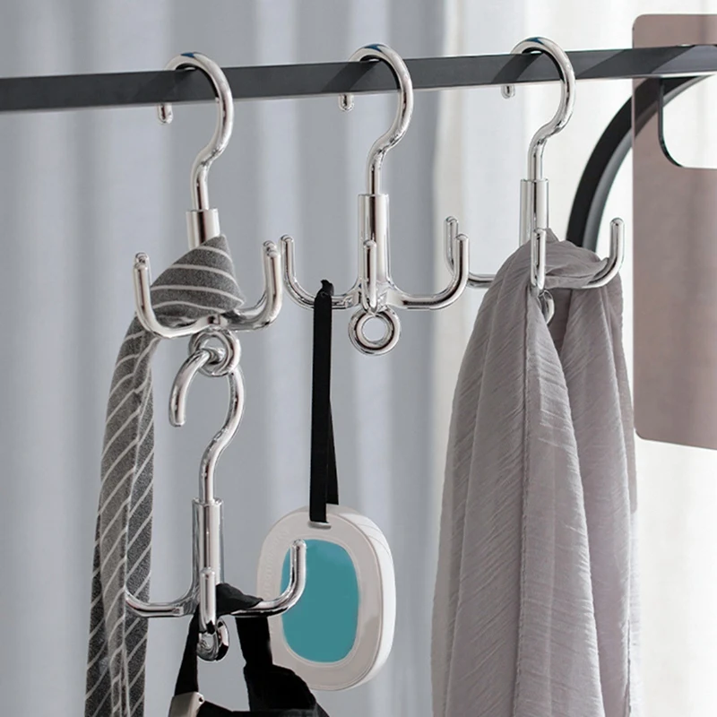 شماعات منظم خزانة ملابس موفرة للمساحة ، رف ملابس ، حقيبة ، وشاح ، حامل تعليق ، 5 *