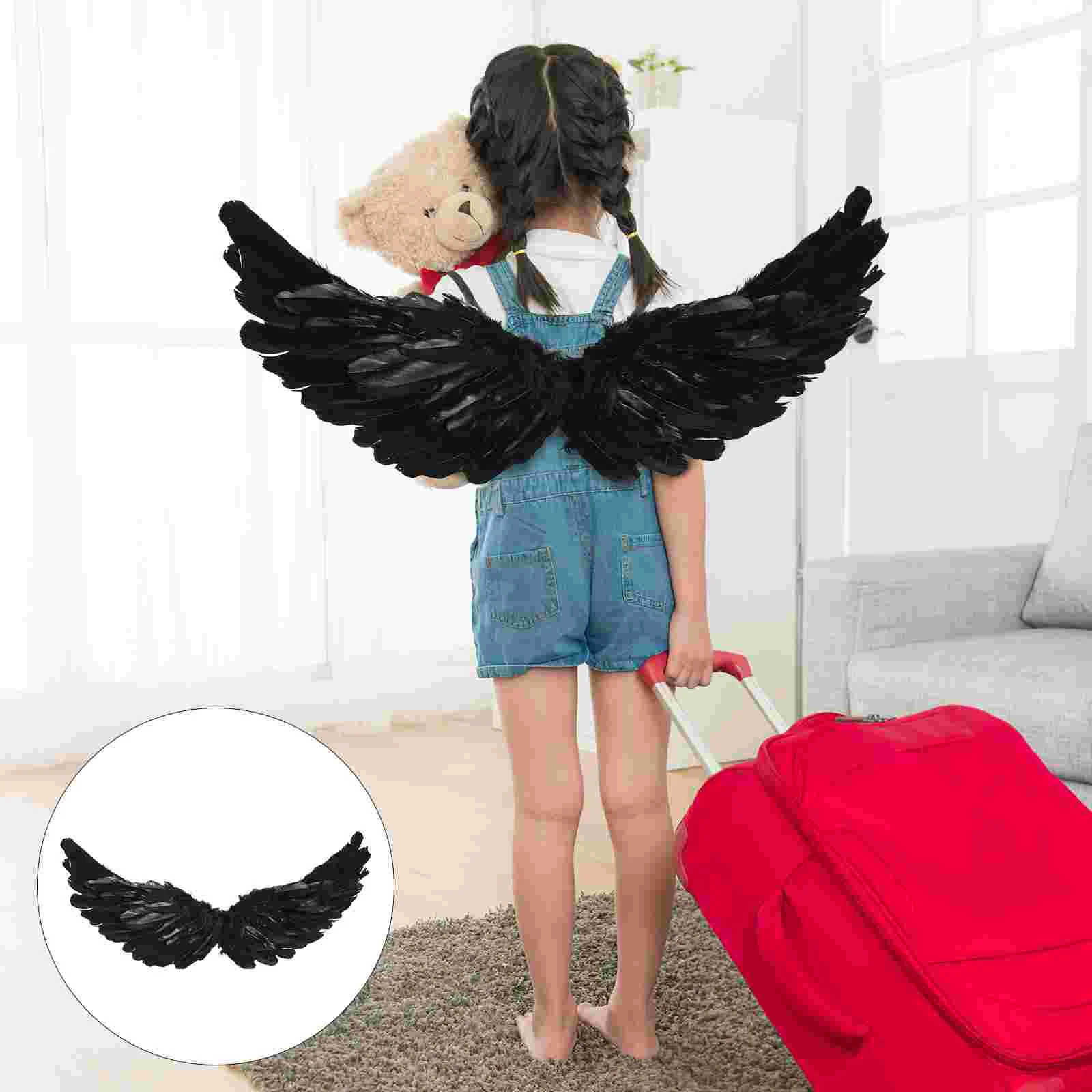 Angel Wings Cosplay Halloween Costumes Kids Prop Photo-shoot Clothes Party Props Performance Fairy Role