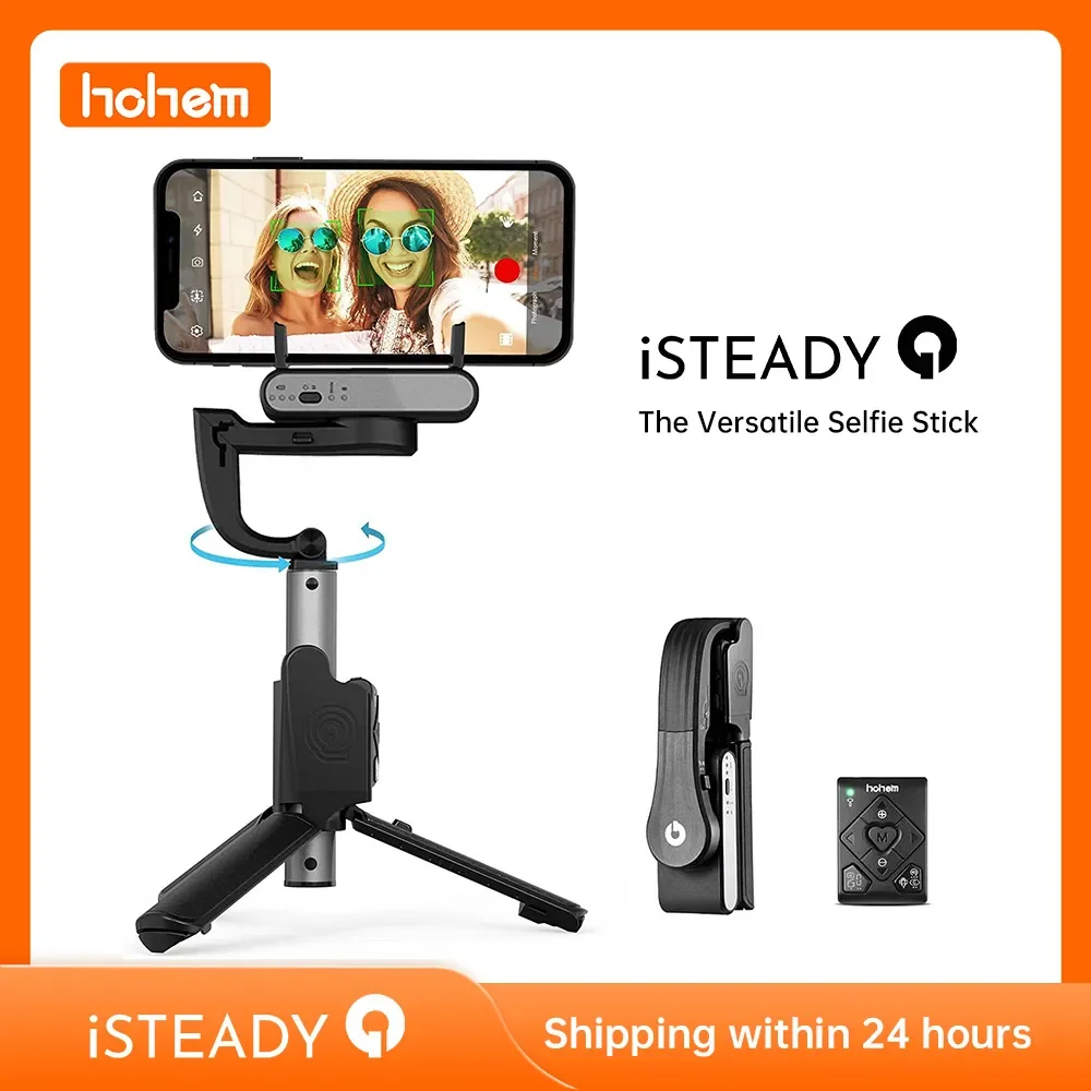 

Hohem Official iSteady Q Selfie Stick For iphone Android Adjustable Selfie Stand Outdoor Holder Folding Gimbal Stabilizer