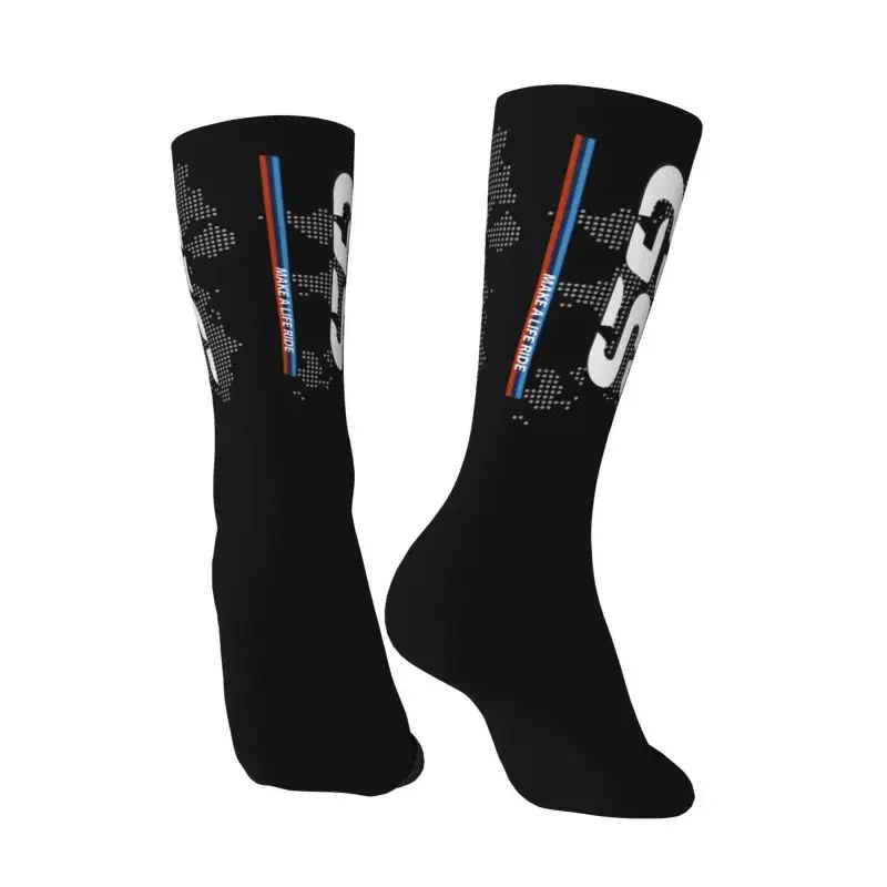 Machen Sie eine Lebens fahrt gs Motorrad Abenteuer Neuheit Street Style Socken Herren Damen warme Mode Neuheit Motorrad Biker Crew Socken