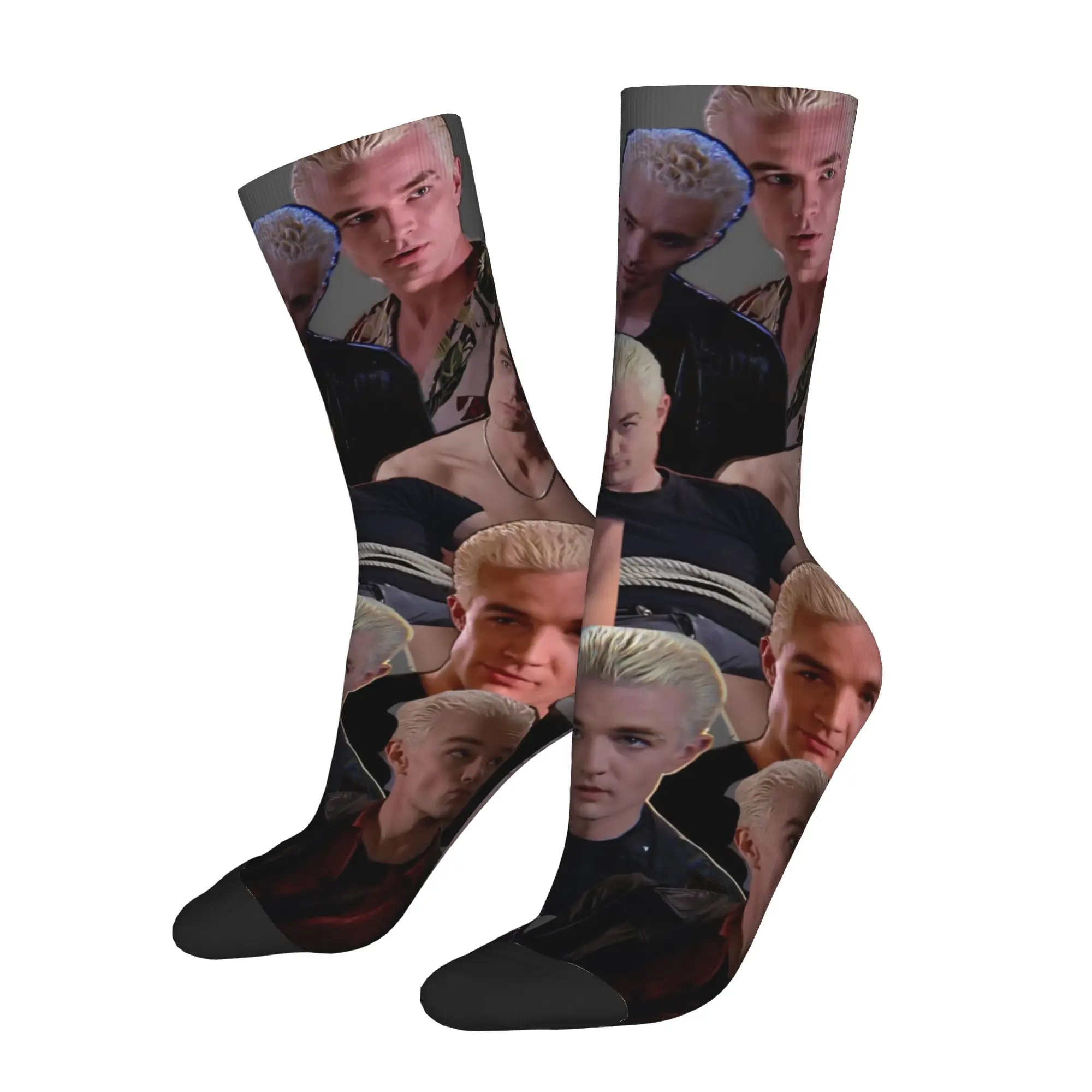 Fashion Male Men Socks Novelty Buffy the Vampire Slayer Movie Sock Spike Skateboard Women Sock Spring Summer Autumn Winter