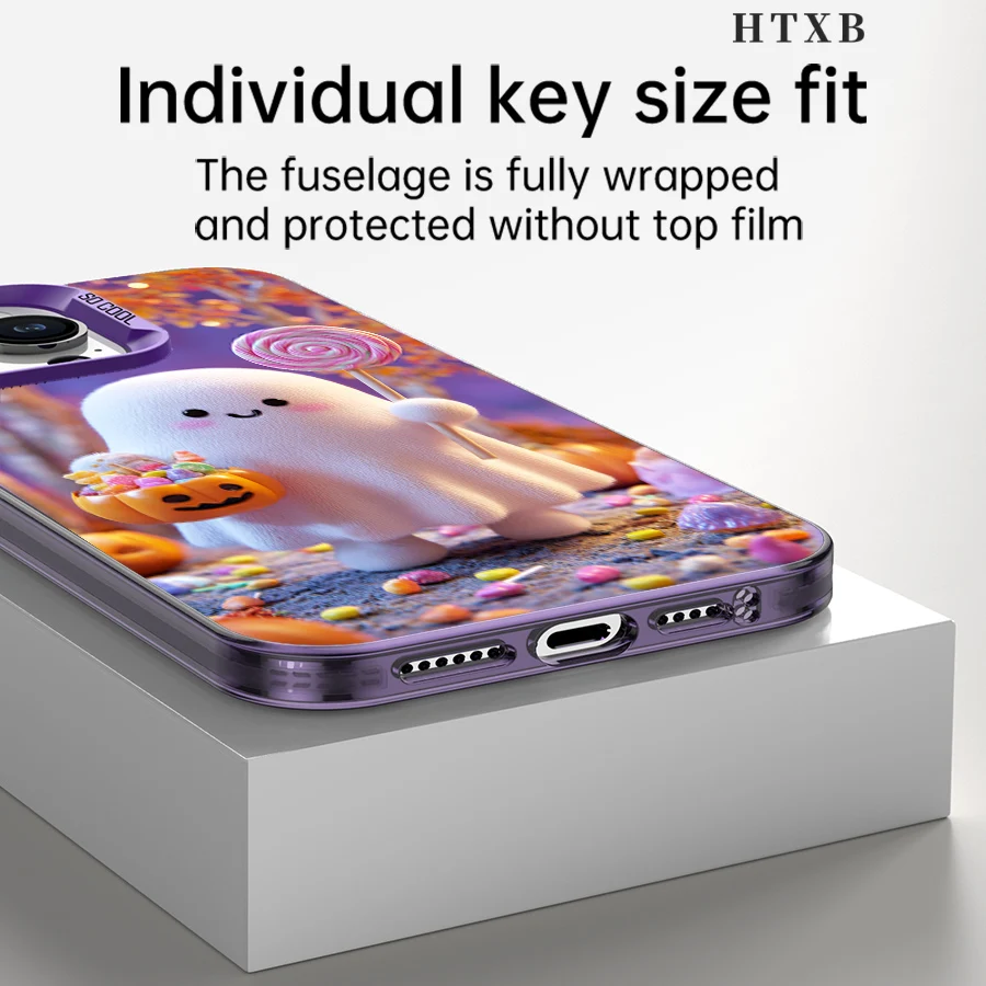 할로윈 롤리팝 호박 유령 아이폰 17에서 11 프로 맥스 플러스로