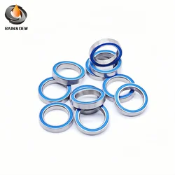 10PCS 6702RS Bearing ABEC-7 15x21x4 MM Hobby Electric RC Car Truck 6702 RS 2RS Ball Bearings 6702-2RS Blue Sealed