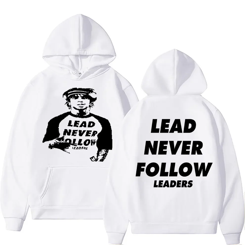 

Rapper Chief Keef Lead Never Follow Leaders Graphic Print Hoodie Men Women's Vintage Sweatshirt Hip Hop Oversized Hoodies Tops