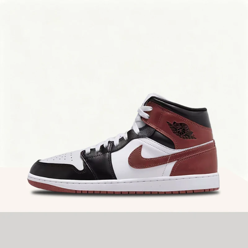 Nike Jordan Air Jordan 1 Retro Zapatillas de baloncesto clásicas de moda de media caña para hombre Blanco/Negro/Rojo HF3216-102