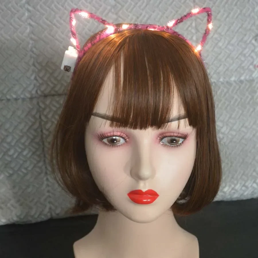 20pcs Women Girls LED Light up Cat Bunny Rabbit Animal Ears Headband Flash  Cosplay Birthday Party Costume  Wedding Festival