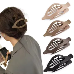 Large Size Plastic Matte Hair Claw Clips for Women Thick Hair Accessories Fashion Neutral Color Autumn Winter Duckbill Clip 2024