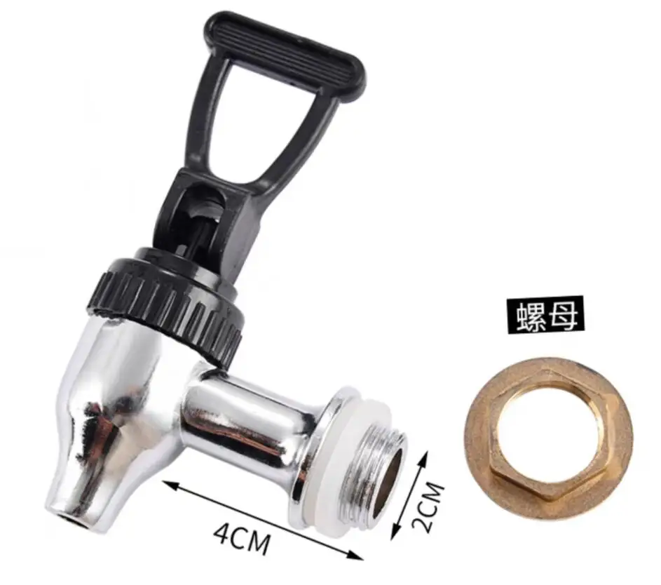 ミルクティー断熱ボトル,2 ",10l,12l,2cmネジ付きクロームメッキウォーターディスペンサー部品