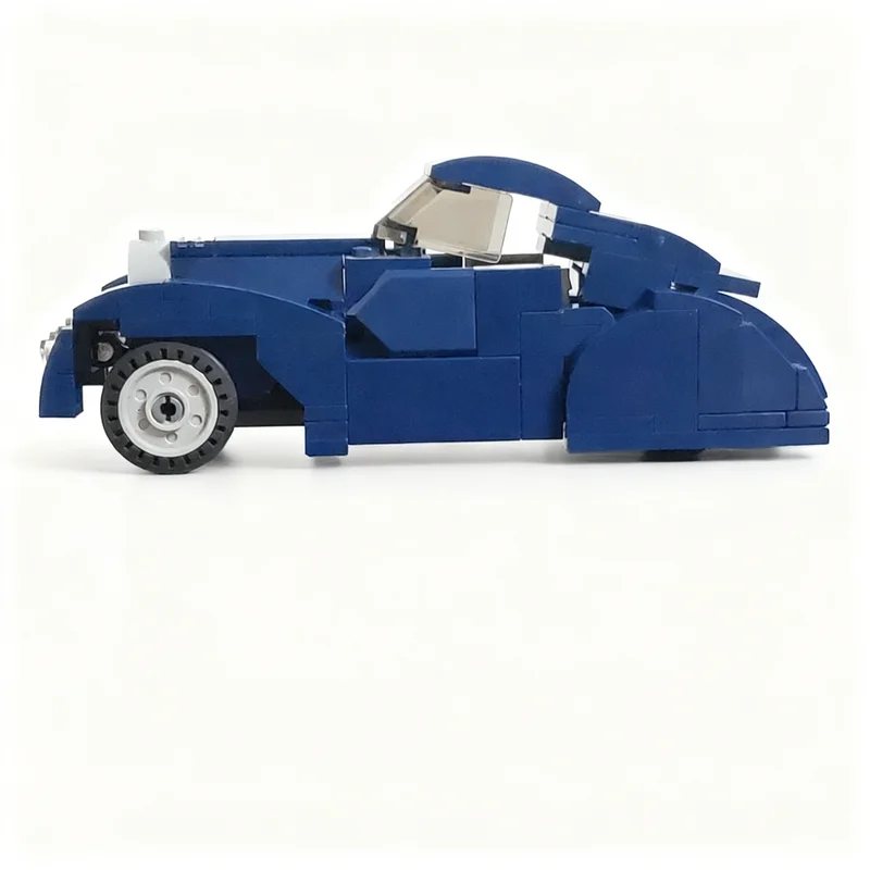 167 Pezzi MOC Modello Bugatti Tipo Atlantic City Champions, Blocchi da Costruzione, Regalo di Natale, Giocattolo Educativo Creativo