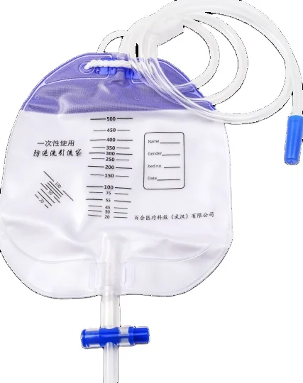 

Medical Disposable Anti-reflux Drainage Bag Collection One-time Drainage Body Fluids Secretions and Human Excreta