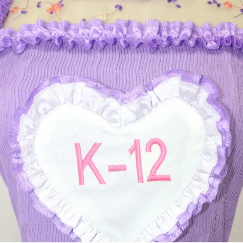 Costume cosplay per ragazza K-12 Set completo Abito viola rosa Abiti uniformi per donna Vestito Abiti da festa di carnevale di Halloween Gioco di ruolo