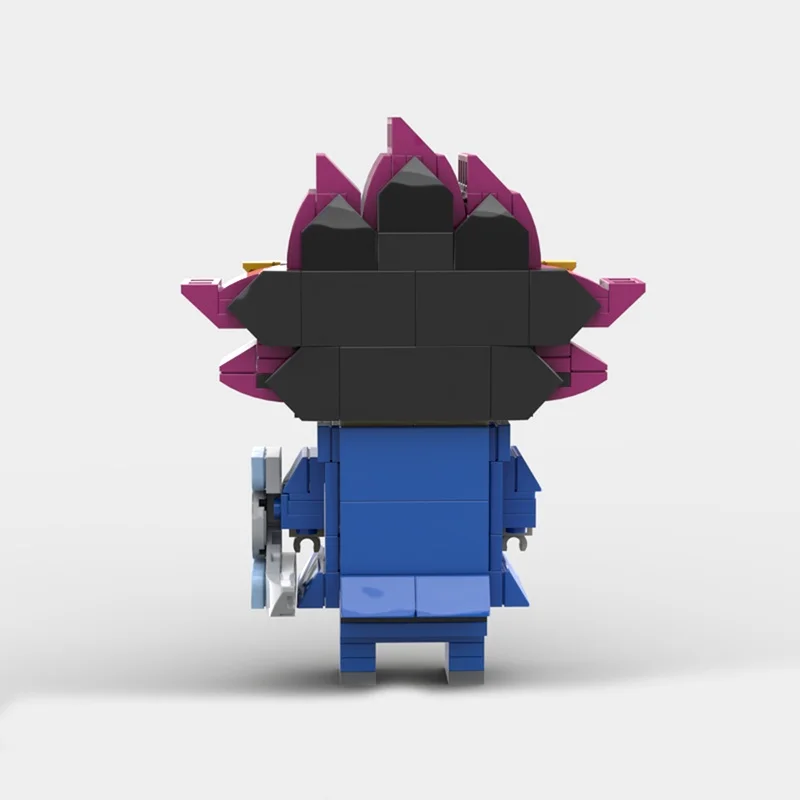 263 Uds. MOC Yugi Muto Yu Gi Oh Brickheadz modelo de construcción bloques de regalo de Navidad arquitectura ensamblar juguetes educativos DIY ladrillo