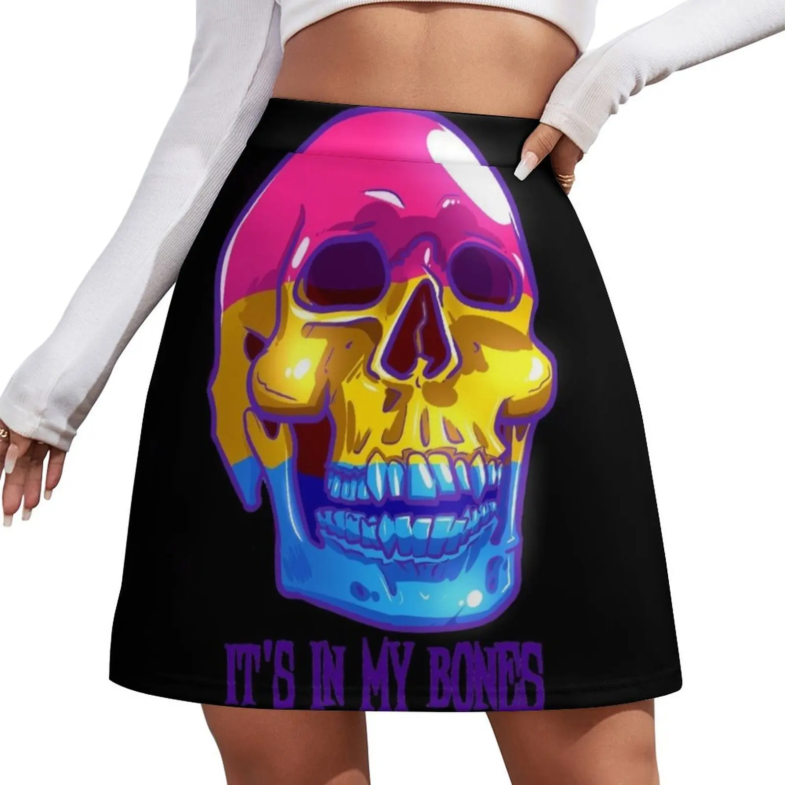 

Pan Pride: It's In My Bones Mini Skirt skirts for womens night club women summer dress women 2026 japanese kawaii clothes