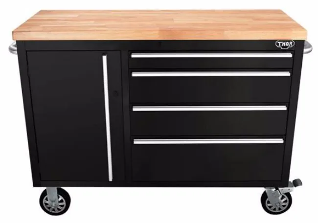 Auto Shop Metal Tool Cabinet With Hand Roller Tool Set