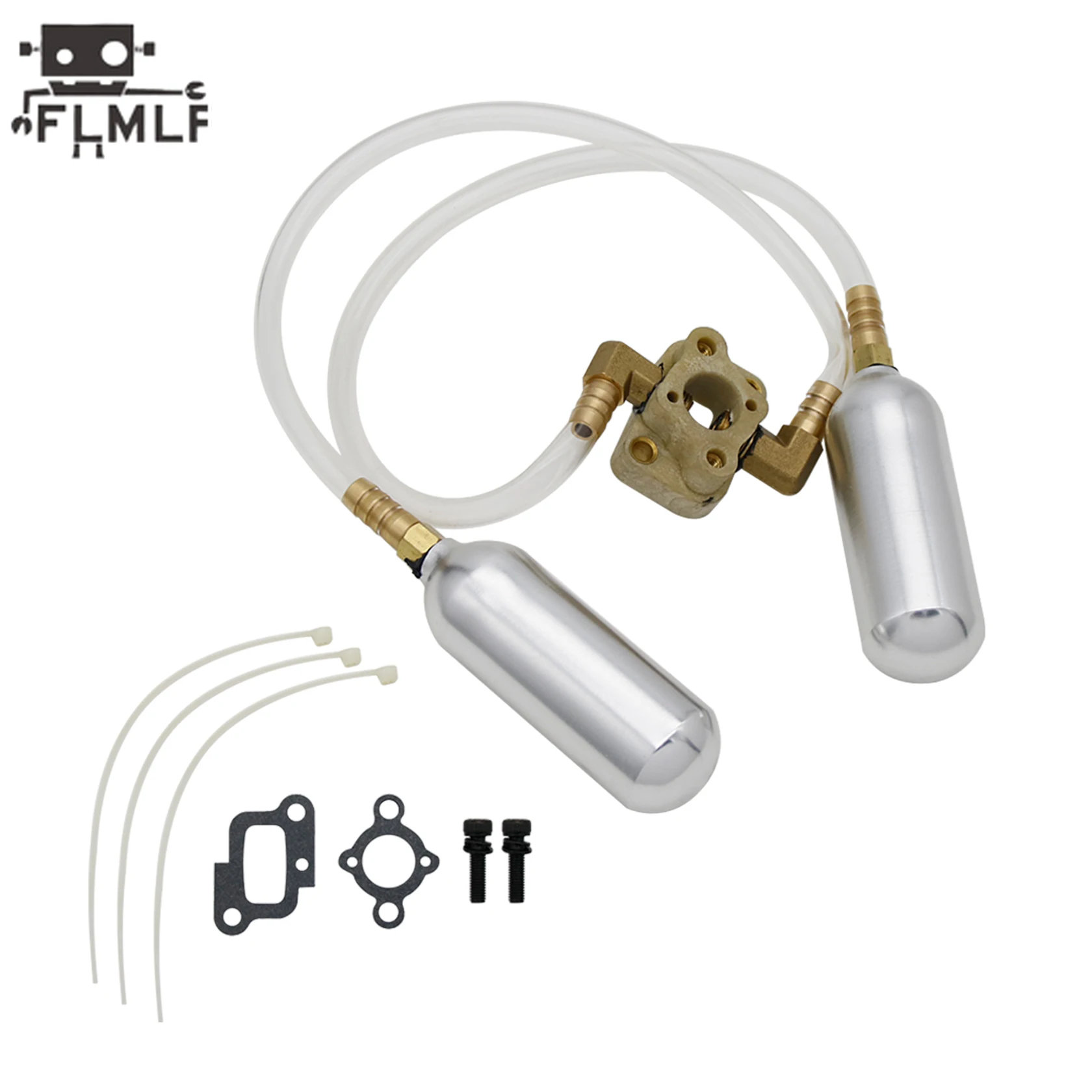 RCガソリンカー23CC〜45CCブースターポンプまたはインテークマニホールドセット（1/5 HPI Rofun Km Rovan Baja Losi 5ive-T DBXL FG Redcatトラックパーツ用）