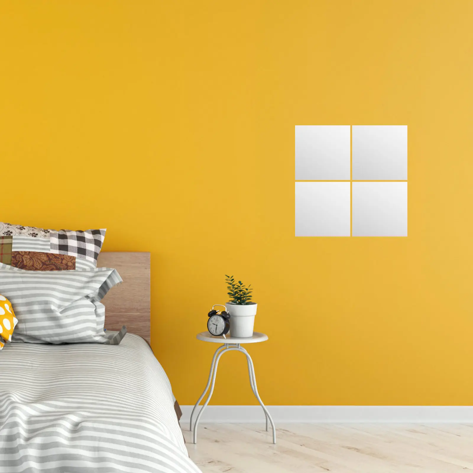 32 autocollants muraux miroir auto-adhésifs pour animaux de compagnie, décoration maison, salon, chambre d'enfant, salle de bain, porte, carrelage, art mural DIY moderne