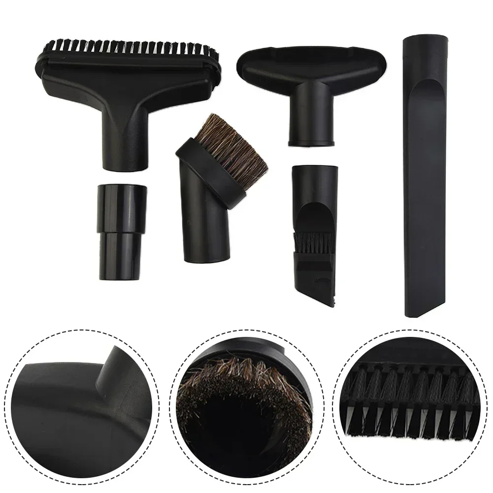 6 In 1 Brush Nozzle Home Dusting Crevice Stair Tool Kit 32mm 35mm For Vacuum Cleaner Spare Parts Replacement Accessories