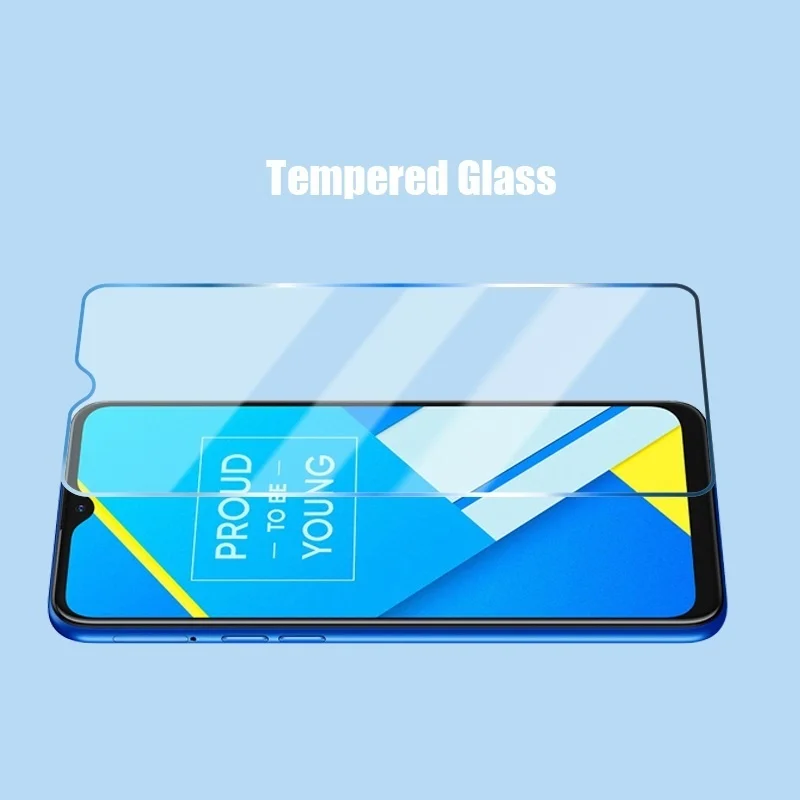 3PCS Tempered Glass for Realme 8i 8 7 6 Q3 Pro 5G Screen Protector for Realme C3 C25 C21 C11 GT Neo 2T C21y C25s Glass Protector