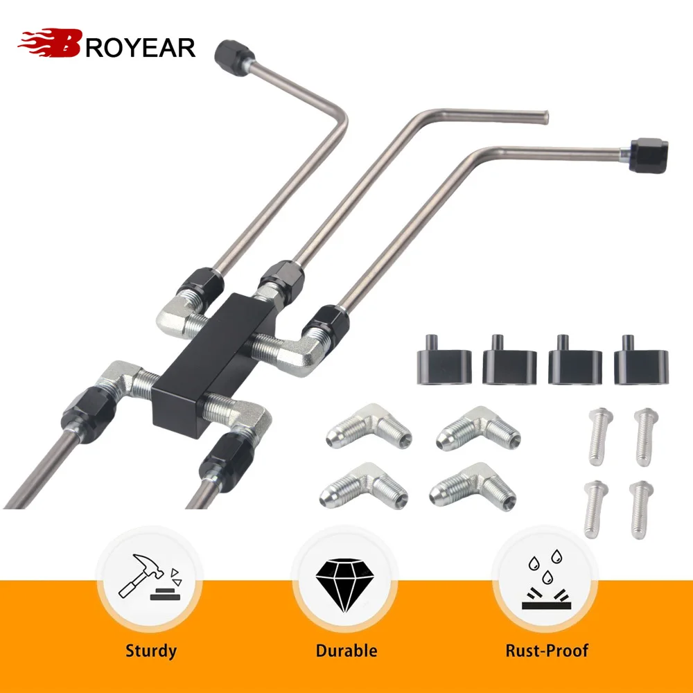 

Broyear AN4 LS Stainless Coolant Crossover Steam Vent Kit Compatible with for LS1, LS2, LS3, LS6, LS7, LS9, LSX Engines
