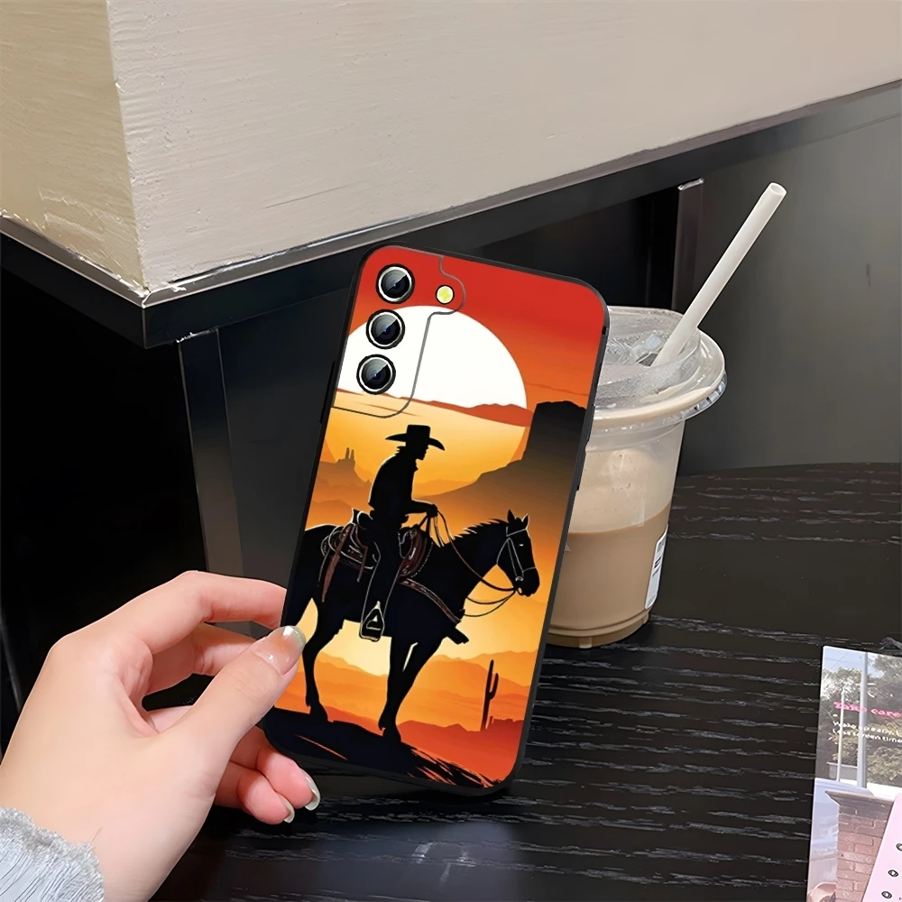 Extreme Sport Rodeo Cowboy Phone Case for Samsung Galaxy S24 S25 S21 S23 S22 Ultra Fe Plus M54 A34 A54 A16 A24 A52 A53 Coque