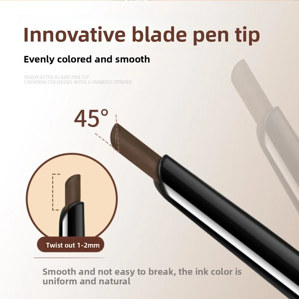 New Anti-Smudge Oblique Eyeliner Gel Pen Smooth Flat Head Long-Lasting Eyeliner Quick-Drying Eyeliner Cosmetic Use