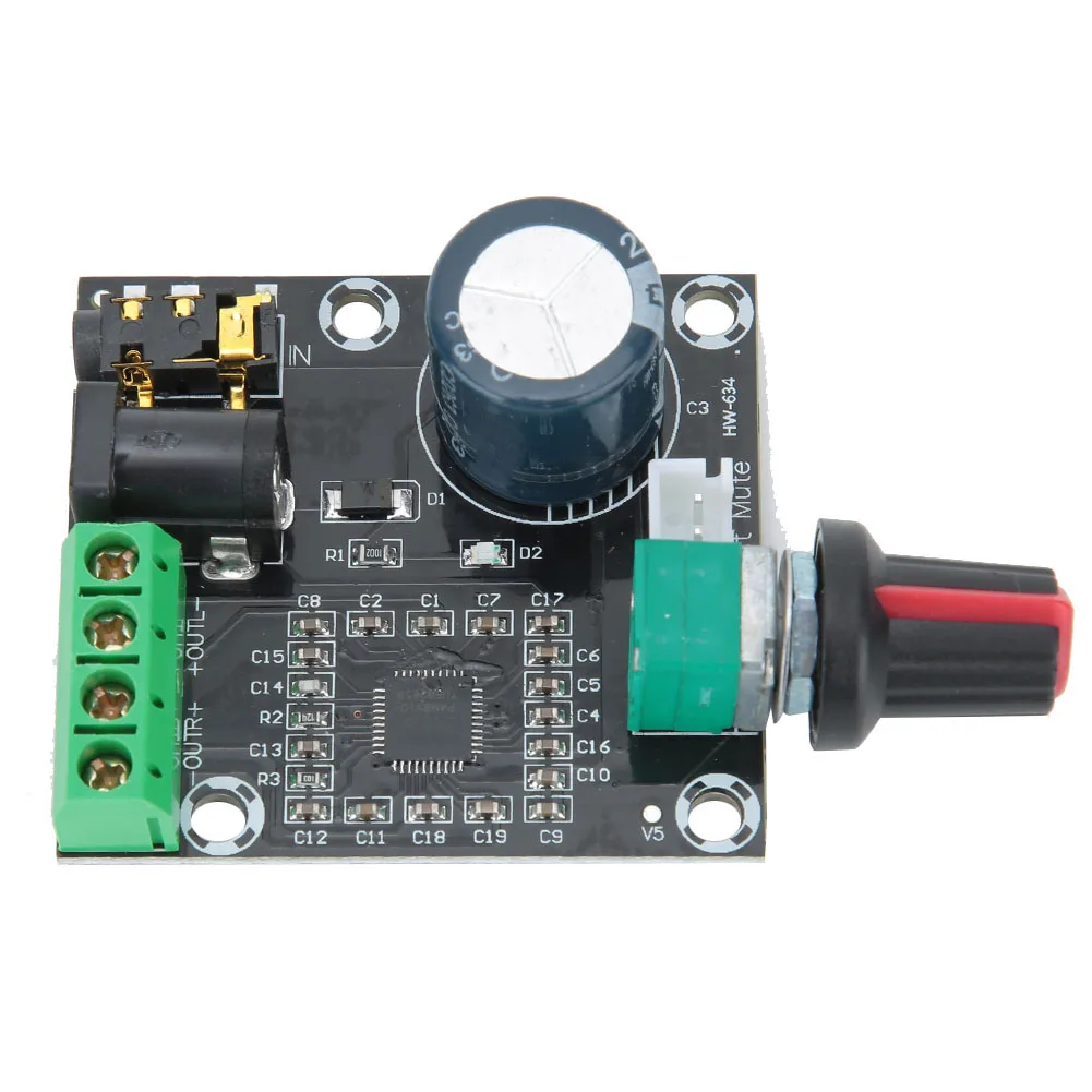 Audio Amplifier Module PAM8610 Class D Digital Audio Amplifier Board 15W+15W Dual Channel  12V PAM8610 Stereo Amplifier Board