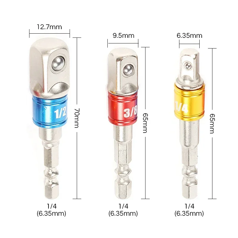 1PCS Drill Socket Adapter 1/4\