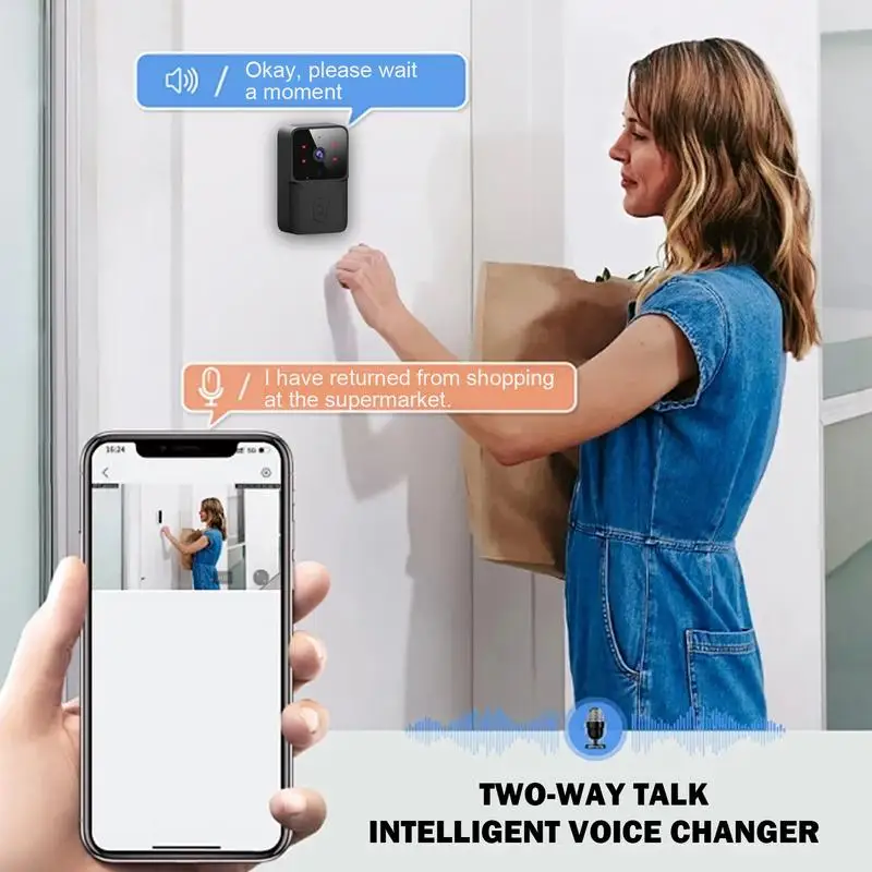 Video Doorbell Camera Wireless Security Video Doorbell Long Lasting Video Doorbell For Home Apartment Villa And Offices