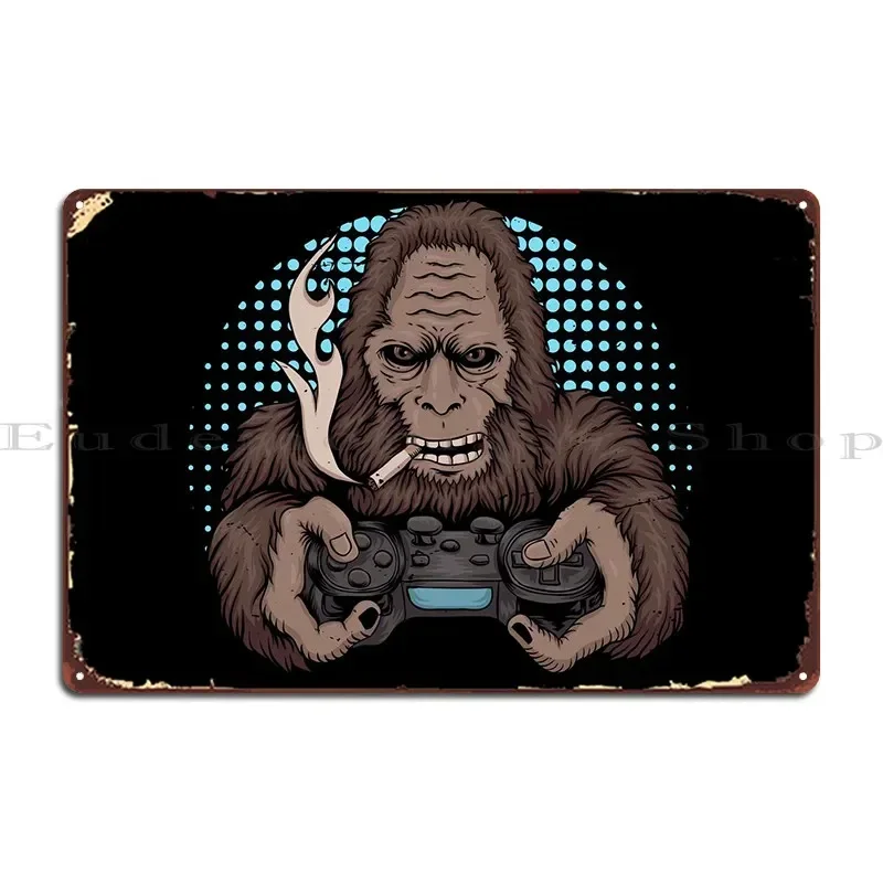 Gamer Monkey Metal Sign Designs Club Home Club Club Bar Tin Sign Poster