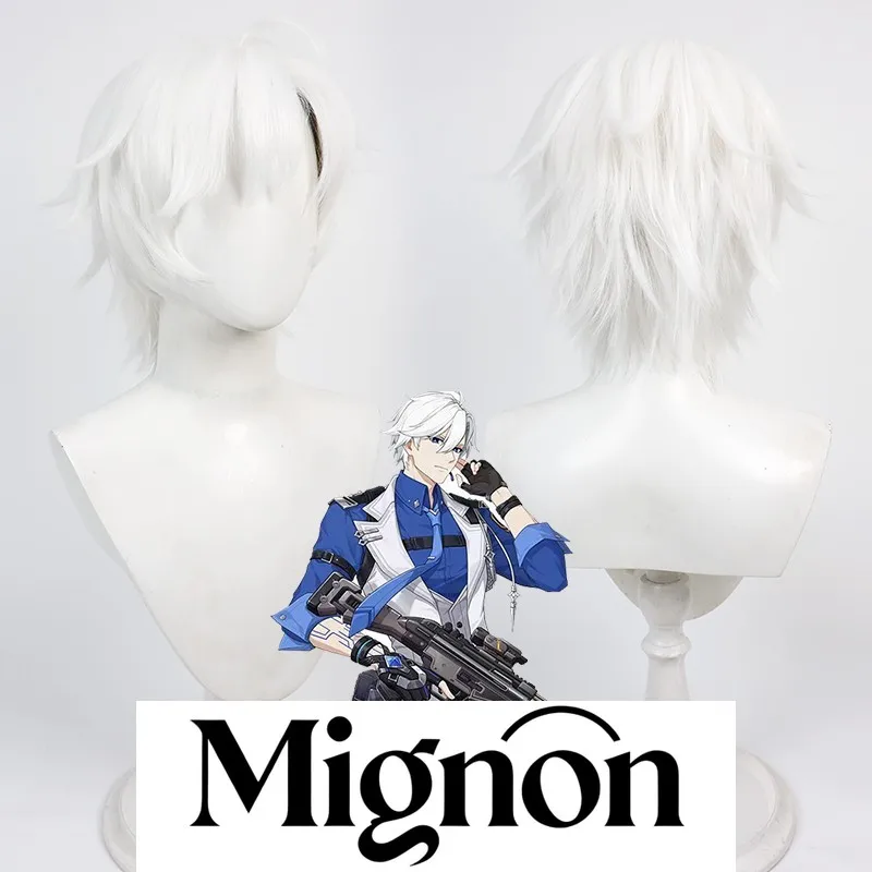 Calabi-Yau Letter cosplay wig white spiky teased roots Halloween gift