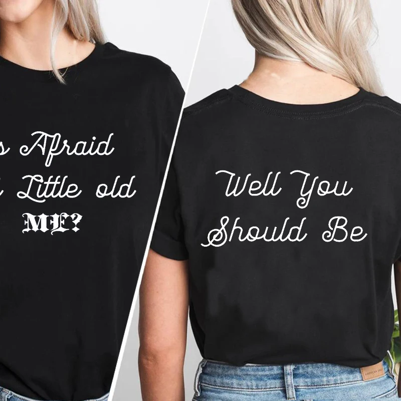 

Who's Afraid of Little Old Me TTPD T Shirt The Tortured Poets Department T-Shirt Womens Cotton T-shirt Black Short Sleeve Tshirt