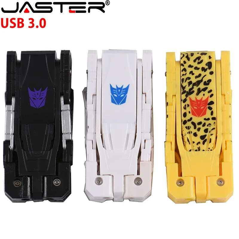 Transformers Plastic USB 3.0 Flash Drive 4G 8GB 16GB 32GB 64GB 128GB High Speed Pen Drives Creativity Memory Stick Real Capacity