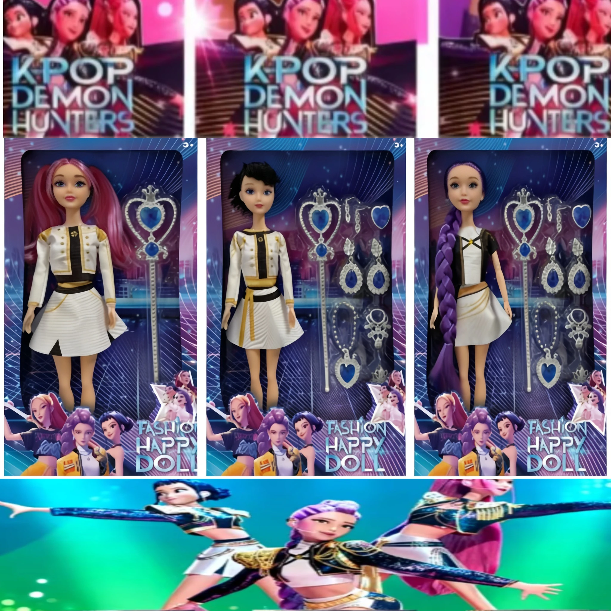 

1:1 Hot Sell With Delicate Texture Anime 30CM K-Pop Demon Hunters Doll Vinyl Toy Rumi Mira Zoey Birthday Surprise Gift For Girls