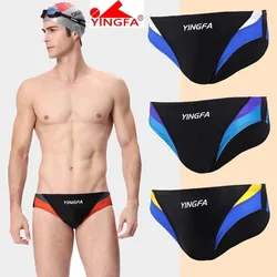 YINGFA Swimwear Men Boys Low Waist Swim Briefs Competitive Swimming Suit Triangle Racing Swimsuits