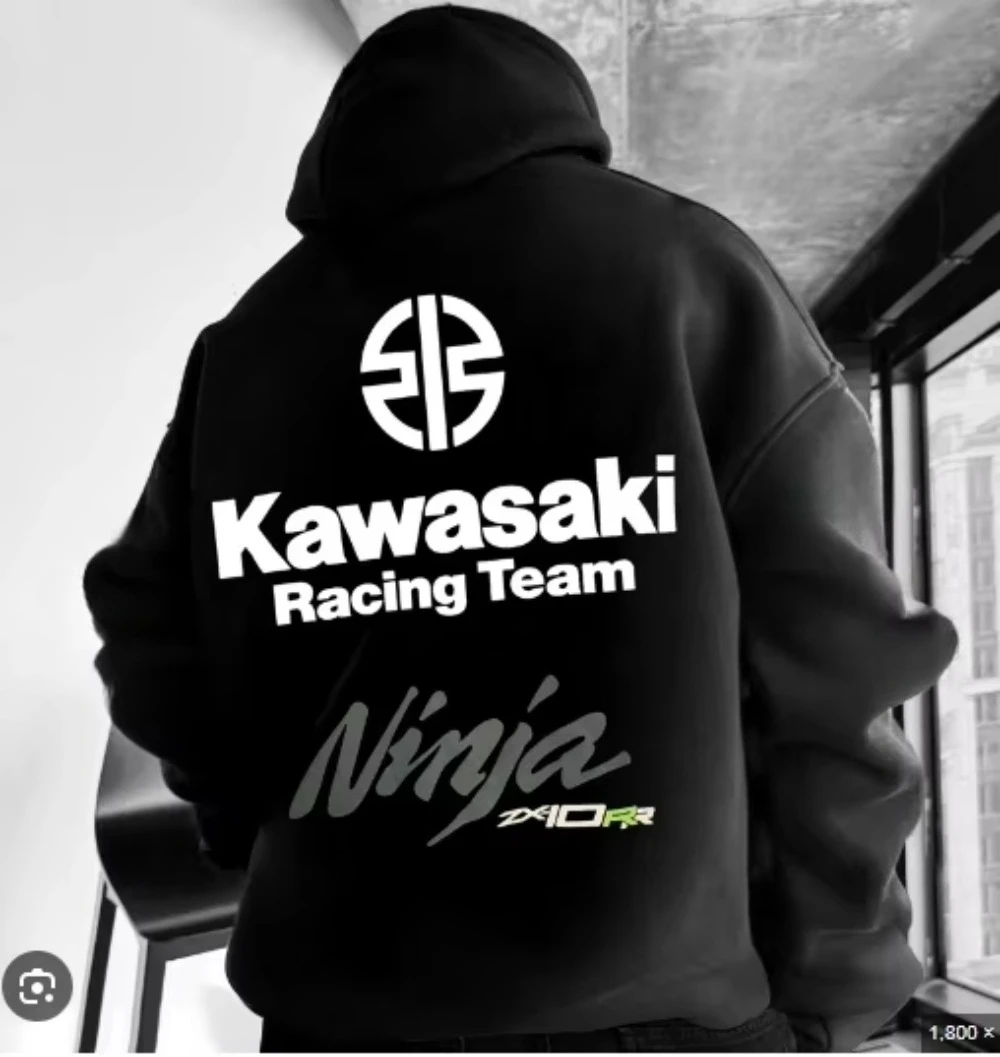 

Новинка 2023 года, весна и осень Kawasaki Ninja ZX-10R, мужская новая толстовка с капюшоном, женский повседневный модный пуловер, уличное спортивное пальто для пар